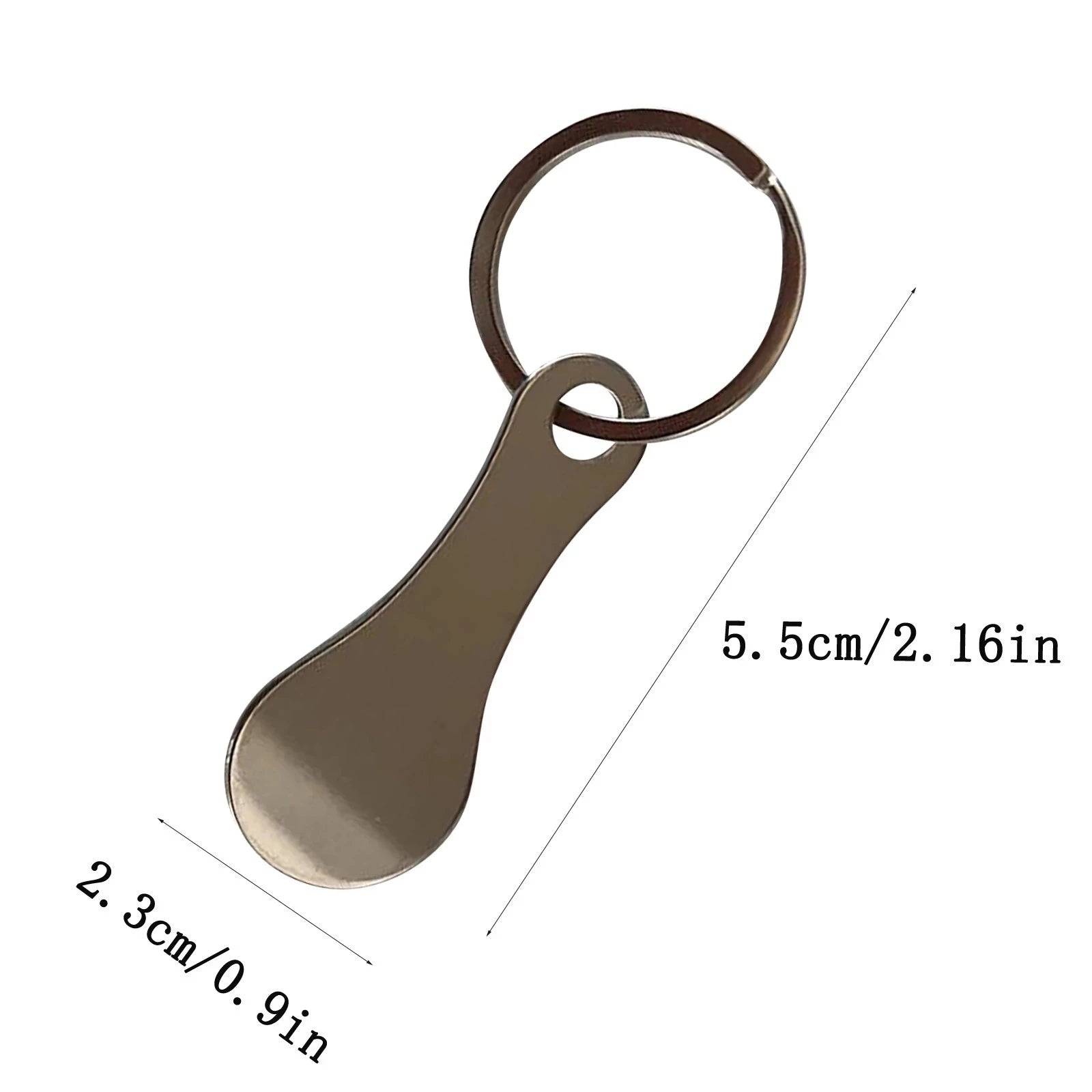 1/2pcs Metal Shopping Cart Tokens Trolley Token Key Ring Decorative Keychain Multipurpose Shopping Portable For Home Outdoor