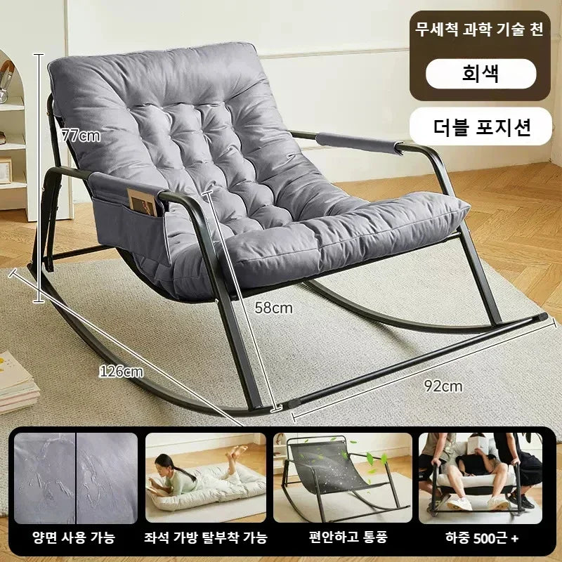 Double Chair With Cushion Sofas Chaise Home Balcony Rocking Chairs Available In Winter And Summer Large Comfortable Lounge Chair