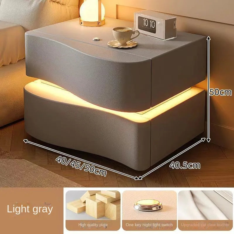 Creative Small Ultra Narrow Storage Cabinet Modern And Simple Home Bedroom Bedside Cabinet Bedside Table Nightstands Furniture