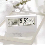 Charger l&#39;image dans la galerie, Thermo-Hygrometer Clock Creative Weather Display Electronic Alarm CLock Desktop Table Decor For Living Room Bedroom
