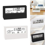 Charger l&#39;image dans la galerie, Thermo-Hygrometer Clock Creative Weather Display Electronic Alarm CLock Desktop Table Decor For Living Room Bedroom
