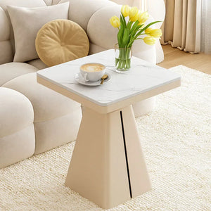 Aesthetic European Style Night Table Minimalist White Trendy Small Apartment Nightstand Slate Cream Wind Comodini Home Furniture