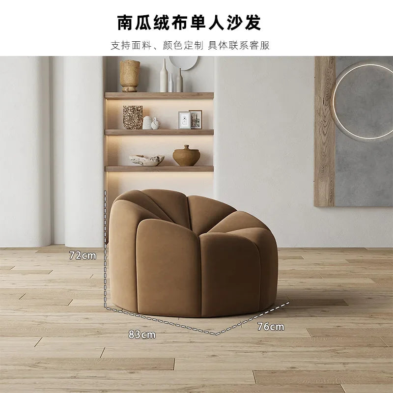 Unusual Curved Sofa Nordic Mid Century Full Body Light Luxury Large Couch Foam Sponge Relax Canape Salon Living Room Furniture