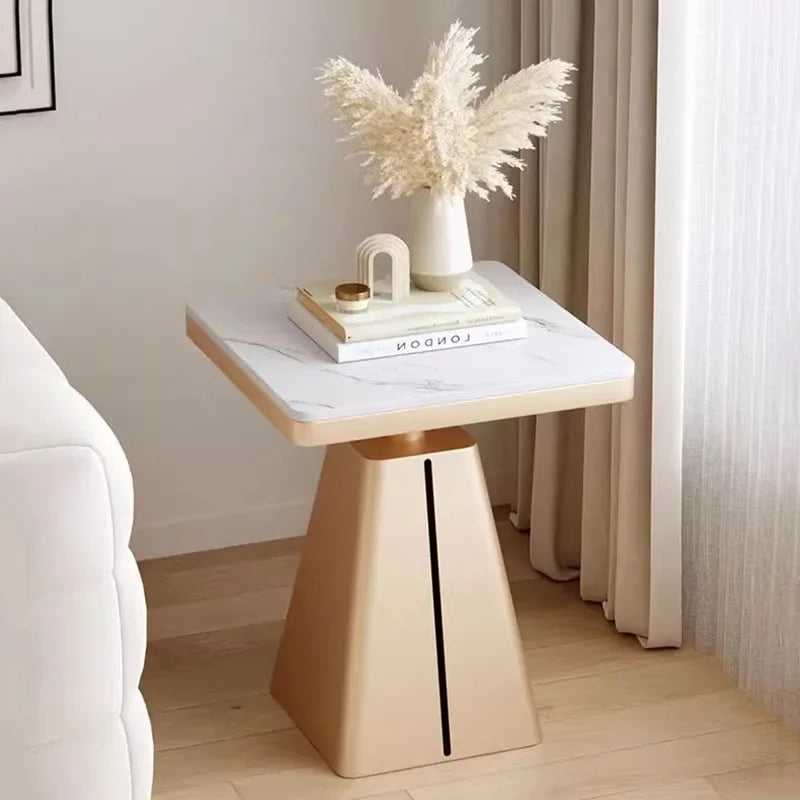 Aesthetic European Style Night Table Minimalist White Trendy Small Apartment Nightstand Slate Cream Wind Comodini Home Furniture