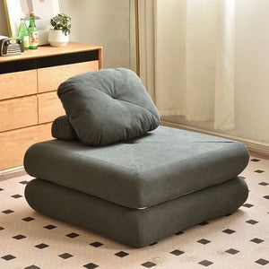 Nordic Single Sofa Small-sized Dual-use Tatami for Modern Living Room Bedroom Leisure Chairs Comfortable Furniture 60x60x40cm