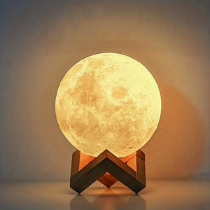 Moon Night Light Planet Lights Home Decorations Desktop Decorative Ornaments Illuminated Night Lights 8cm