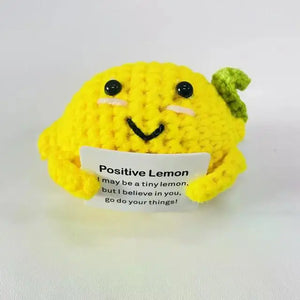 New Positive Energy Potato Hug Pocket Mini Handmade Plush Wool Knitting Doll with Card Funny Christams Gift Home Room Decoration