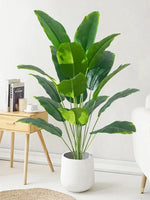 Charger l&#39;image dans la galerie, Artificial Plants Large Tropical Palm Tree Fake Banana Plants Leaves Real Touch Plastic Monstera Plant for Home Garden Decor
