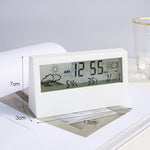 Charger l&#39;image dans la galerie, Thermo-Hygrometer Clock Creative Weather Display Electronic Alarm CLock Desktop Table Decor For Living Room Bedroom
