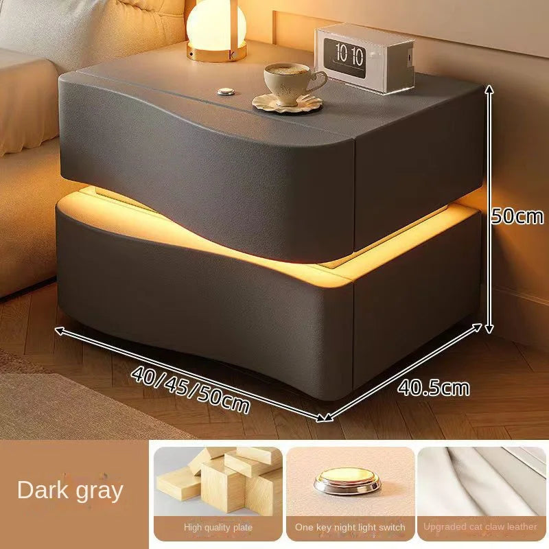 Creative Small Ultra Narrow Storage Cabinet Modern And Simple Home Bedroom Bedside Cabinet Bedside Table Nightstands Furniture