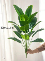 Charger l&#39;image dans la galerie, Artificial Plants Large Tropical Palm Tree Fake Banana Plants Leaves Real Touch Plastic Monstera Plant for Home Garden Decor
